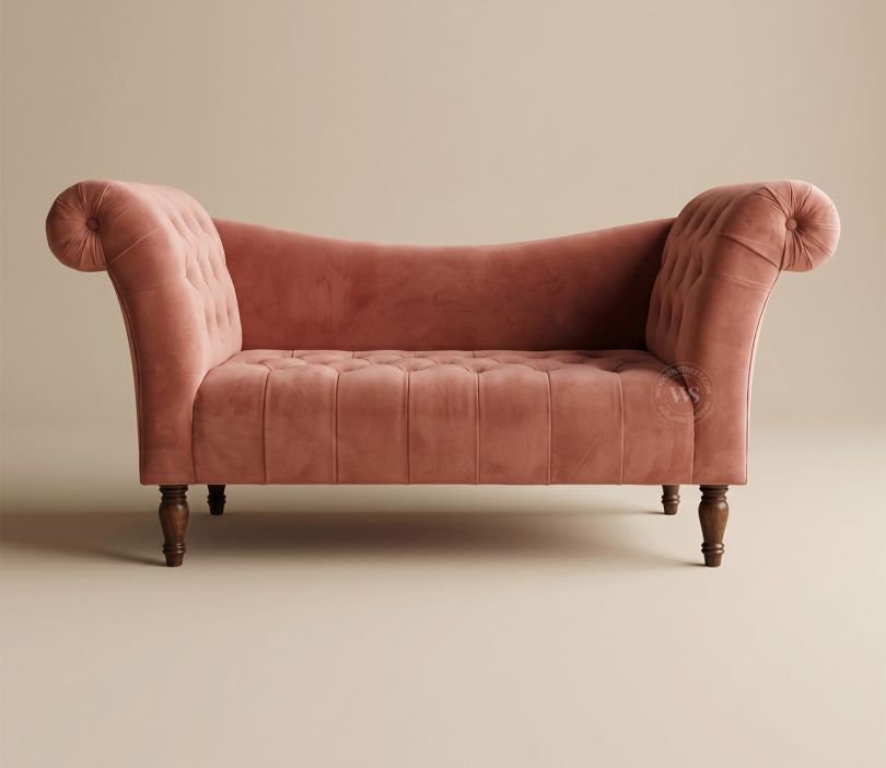 Bella Chaise Lounge (Salmon Pink)