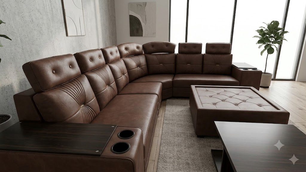 The Executive Walnut Home Theater Suite