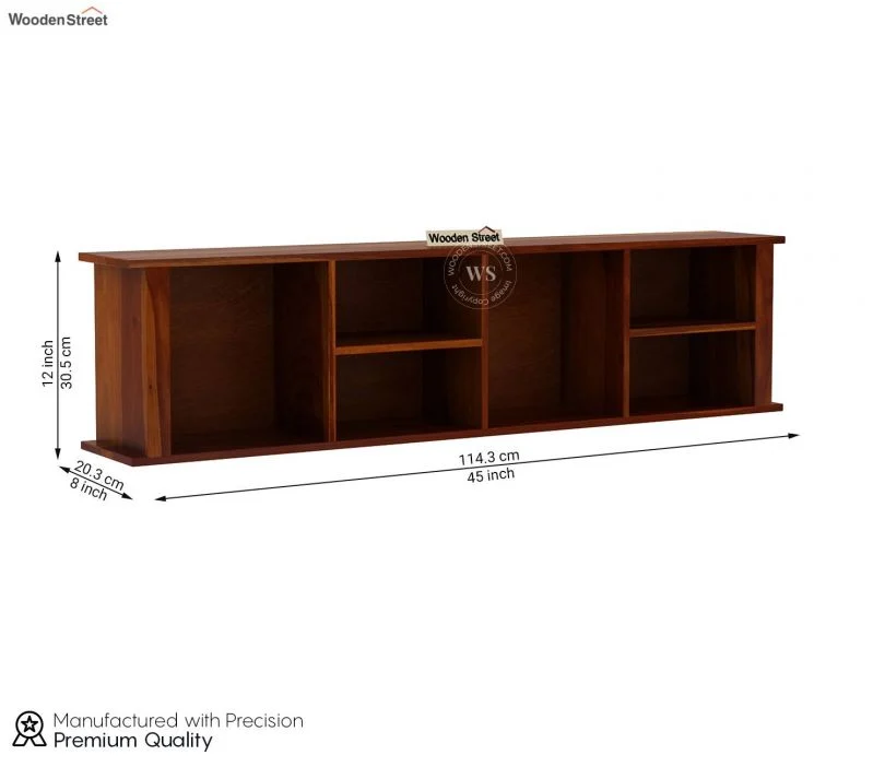 Tia Wall Shelf (Honey Finish)