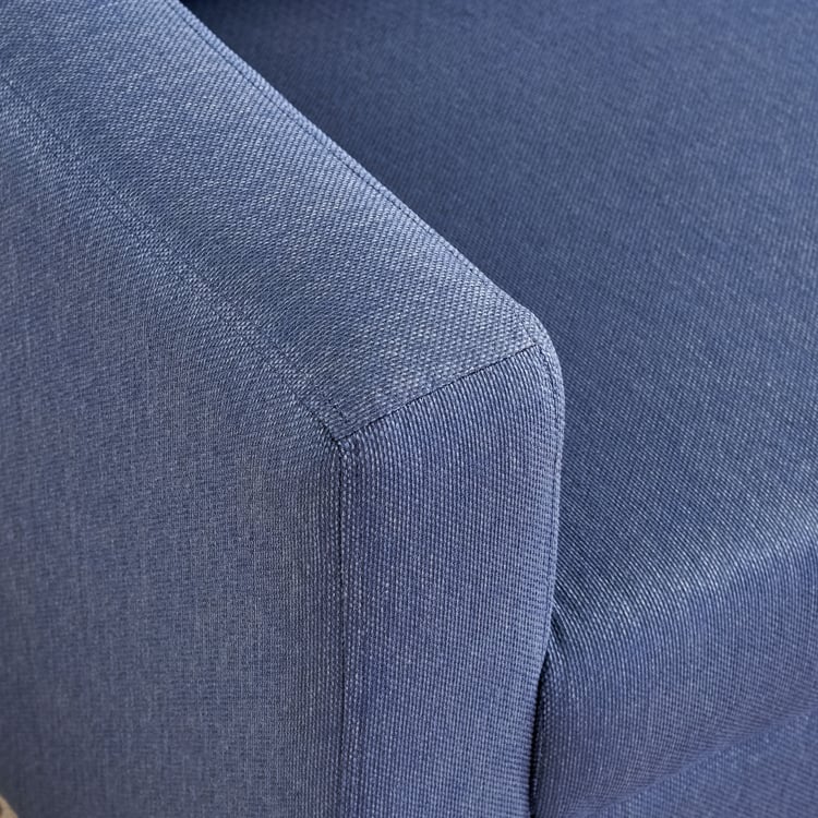 Helios California Fabric 3+1+1 Seater Sofa Set - Blue